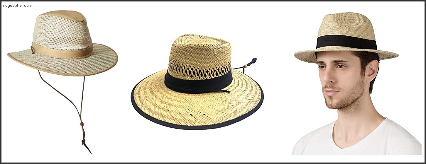 Best Mens Wide Brim Straw Sun Hat