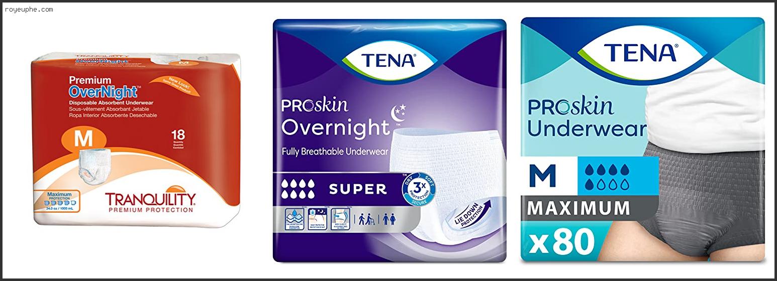 Best Mens Overnight Incontinence Underwear