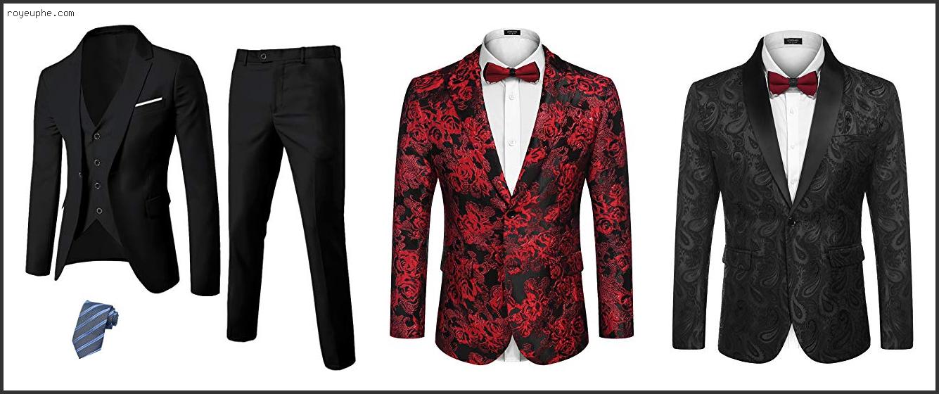 Best Black And Red Prom Suits Mens