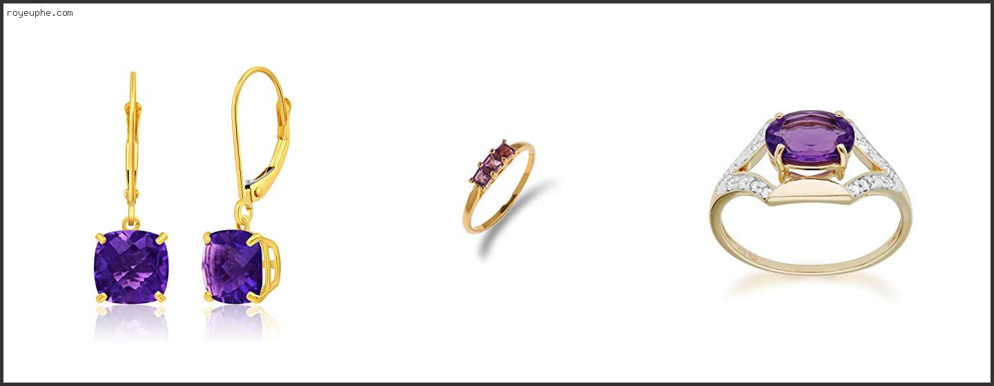 Best Mens Yellow Gold And Amethyst Ring