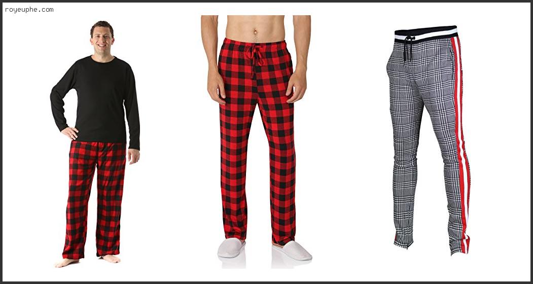 Best Red And Black Plaid Joggers Mens