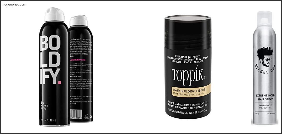 Best Mens Hairspray For Thinning Hair