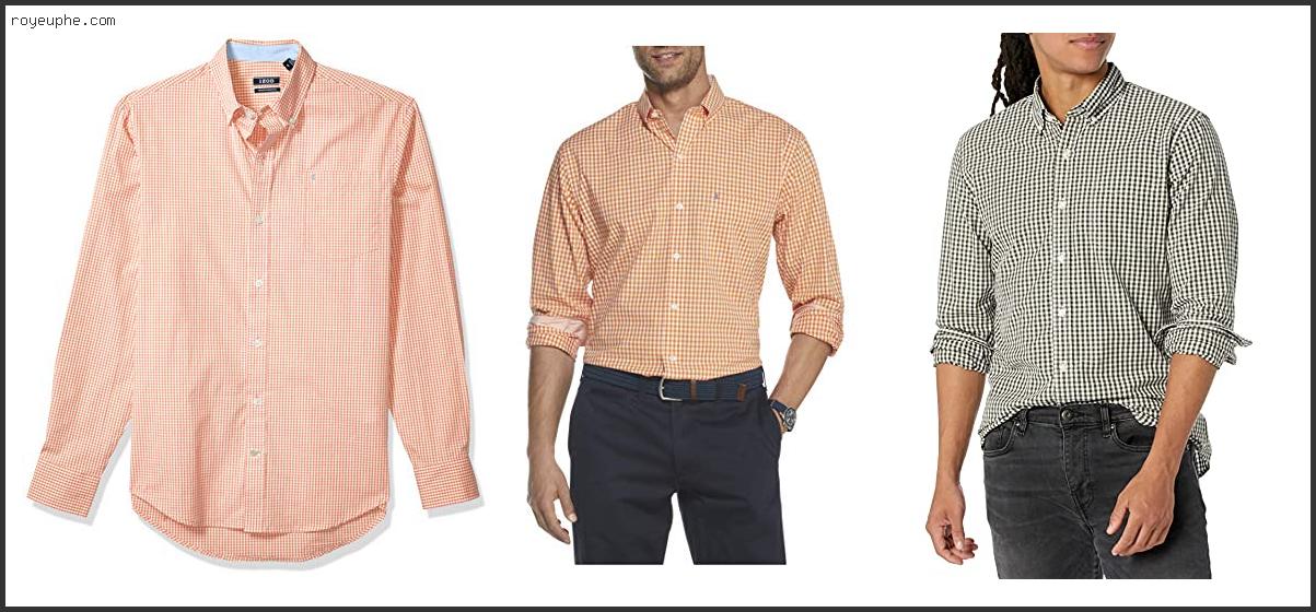 Best Mens Orange Gingham Shirt