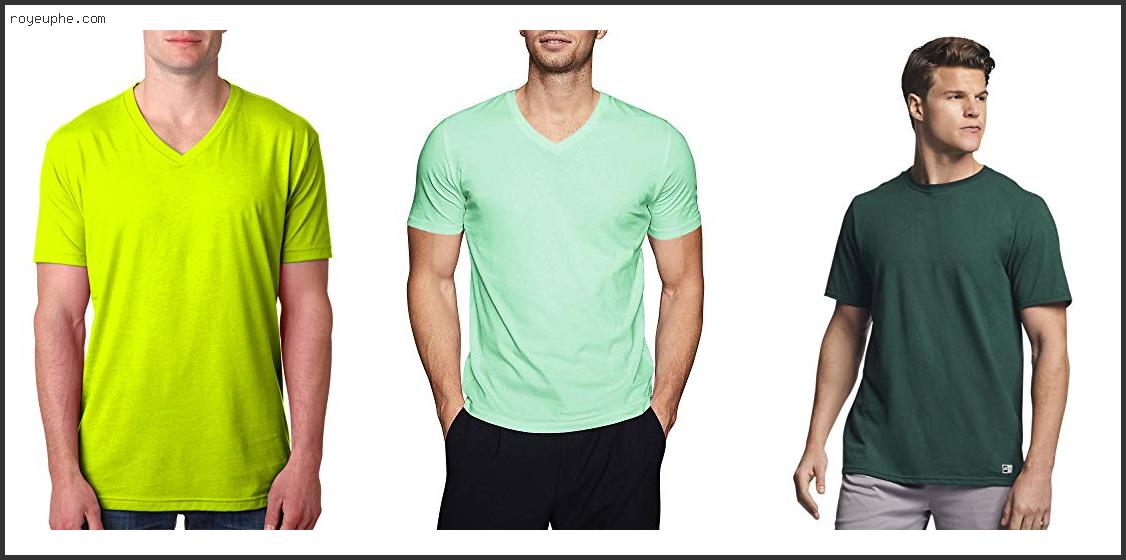 Best Mens Mint Green V Neck T Shirt