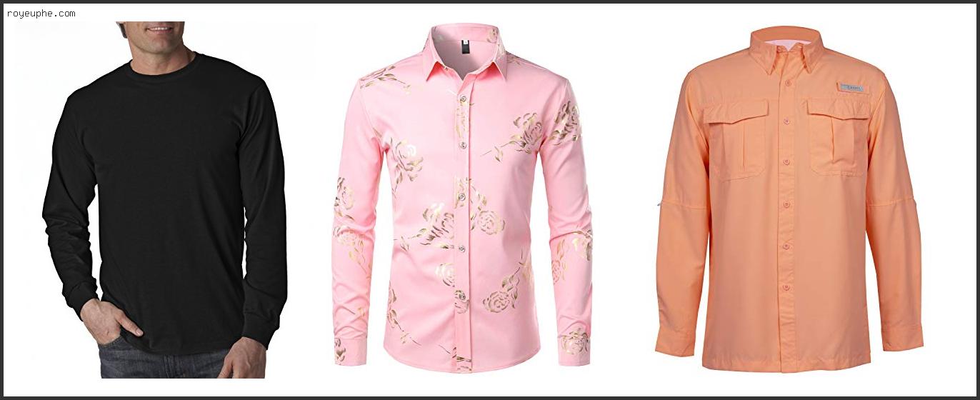 Best Peach Long Sleeve Shirt Mens