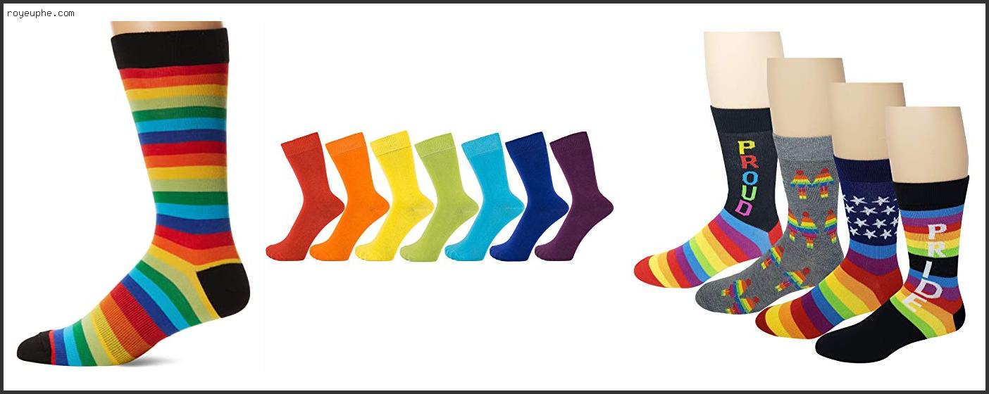 Best Mens Rainbow Dress Socks