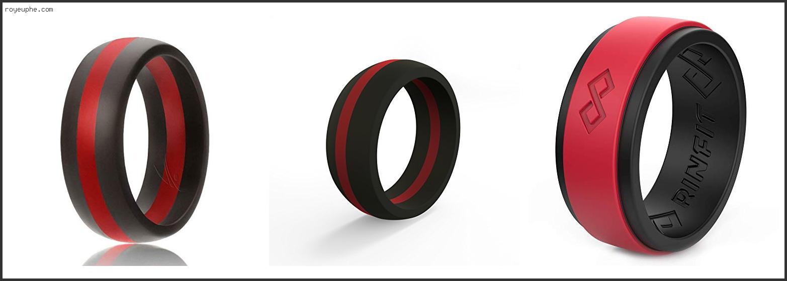 Best Thin Red Line Ring Mens