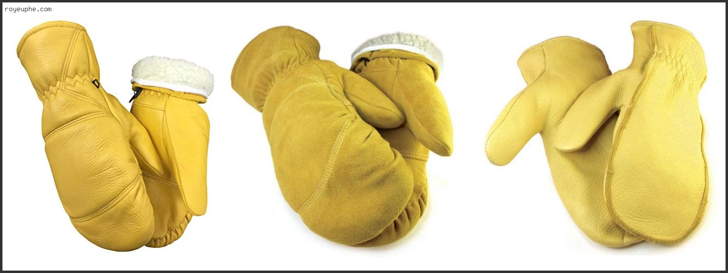 Best Mens Tan Deerskin Chopper Mittens