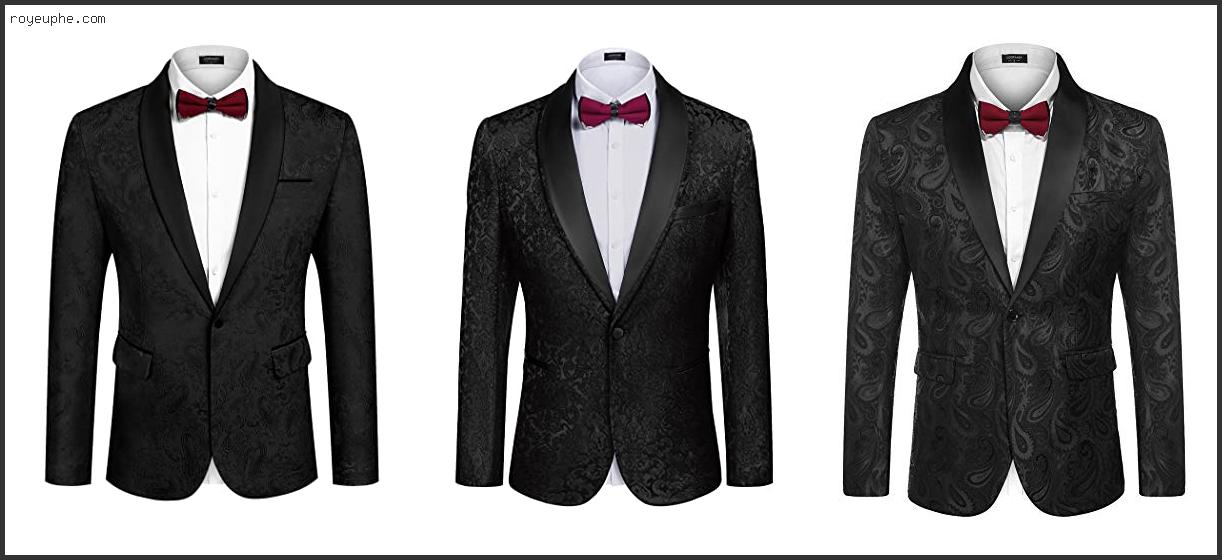 Best Mens Black Paisley Blazer