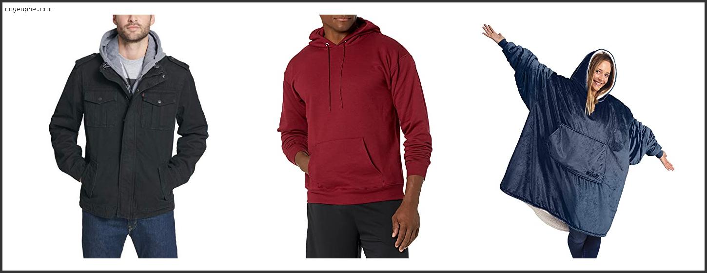 Best Stanzino Mens Sherpa Lined Hoodie